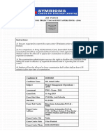 Instructions:: 2018 PGDSCM Hall Ticket For Project Management (Operations) - (2016)