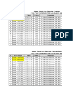 Jadwal Kuliah Civic Education Cirendeu PSKD FKK Umj Semester Ganjil 2019-2020 No Hari/Tanggal Pukul Waktu Pengampu