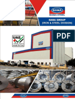 DANA Galvanized Steel GI PPGI PPAL Prepainted Aluminum Coils Sheets E Brochure
