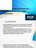 Cooperation Vs Collaboration