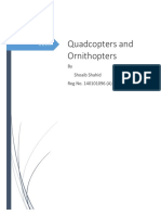 Quadcopters and Ornithopters: by Shoaib Shahid Reg No. 140101096 (A)