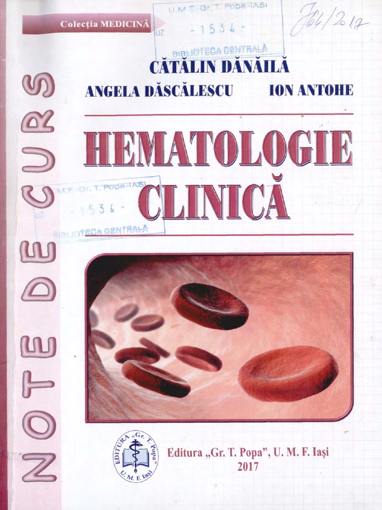 Hematologie Clinica Danaila Catalin Dascalescu Angela Antohe Ion 2017 Pdf