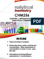 Chapter 1: Introduction To Analytical Chemistry