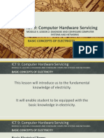 ICT 9: Computer Hardware Servicing: Basic Concepts of Electricity