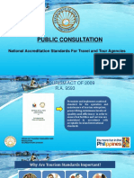 Public Consultation: National Accreditation Standards For Travel and Tour Agencies