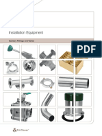 Installation Equipment: Sanitary Fittings and Valves