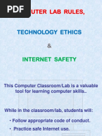 Computer Lab Rules,: Technology Ethics