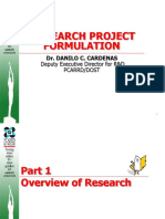 Research Project Proposal Formulation (DCC)