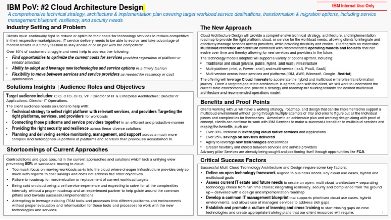 Cloud Architecture Design Strategy Guide | PDF | Cloud Computing | Business