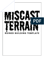 Miscast Terrain - Ruined Buildings 1 - A4 PDF