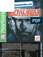 Metal Gear Solid - Manual - PSX PDF