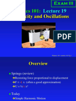 Physics 101:: Elasticity and Oscillations