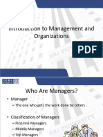 Introduction To Management and Organizations