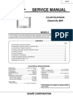 Service Manual: Color Television Chassis No. MSA