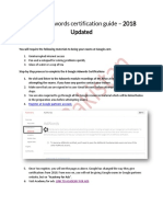 Adwords Certification Guidelines 2018 Updated III