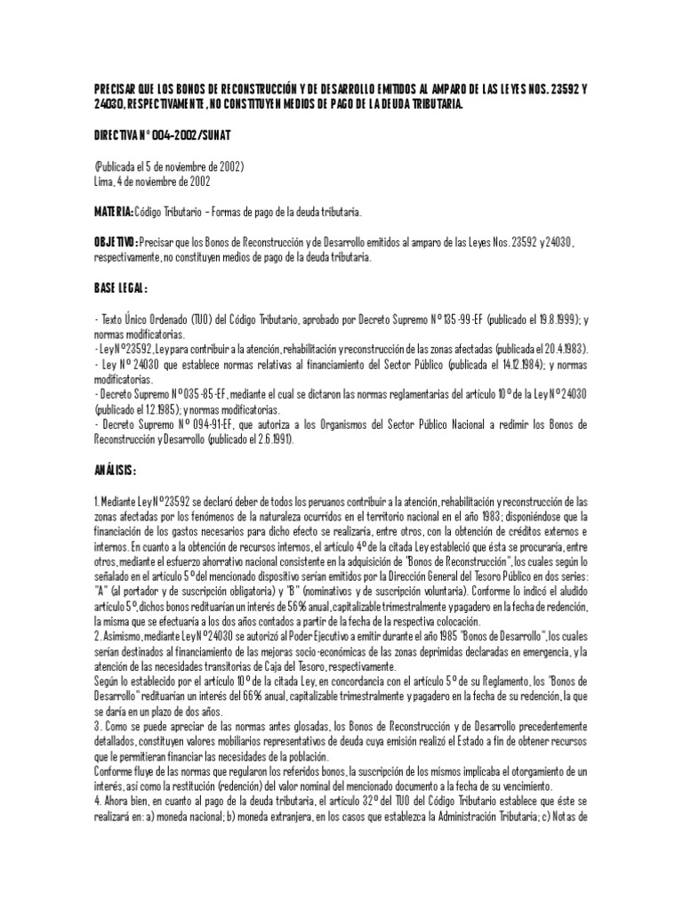 Pacci Ultimo | PDF | Pagos | Deuda