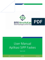 User Manual Aplikasi SIPP Faskes: (Document Title)