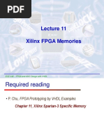 Xilinx FPGA Memories: ECE 448 - FPGA and ASIC Design With VHDL