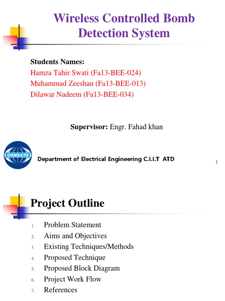 Wireless Controlled Bombdetection System | PDF | Unmanned Aerial ...