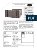 Powered Ultra Low Frequency Sub-Woofer System: Series