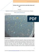 Colourless Agar For Enhancing Colour Contrast Between Microbial Colonies and Agar