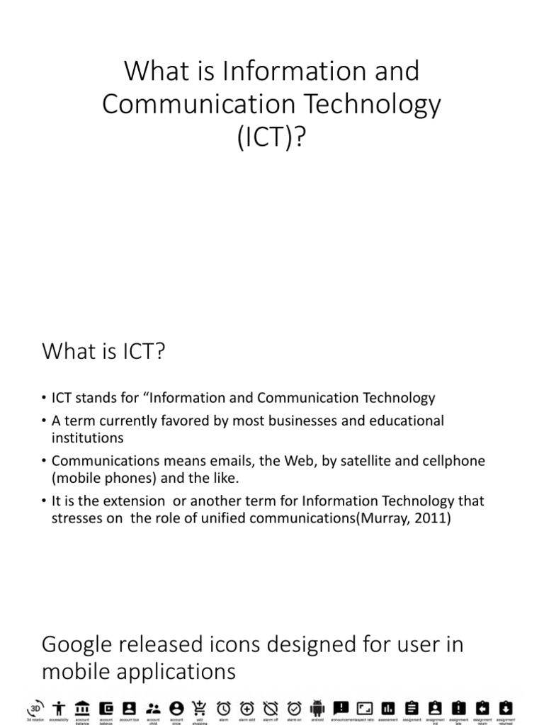 What Is Information and Communication Technology (ICT | PDF | Internet