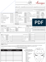 Facial Client Card