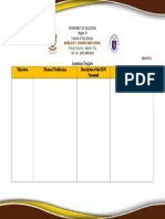 Objectives Means of Verification Description of The MOV Presented Annotations