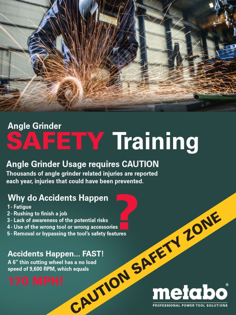 Safety Training Brochure Metabo | PDF | Personal Protective Equipment ...