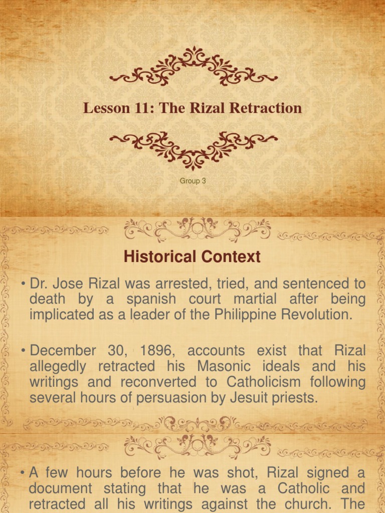 case study 3 did rizal retract pdf