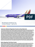 Southwest Airlines Co.: Investor Booklet - April 2019