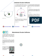 Movimiento Circular Uniforme - Ejercicios Propuestos PDF