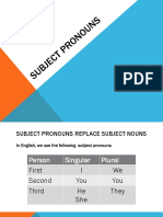 fr1 Subject Pronouns