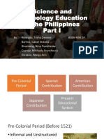 Science and Technology Education in The Philippines
