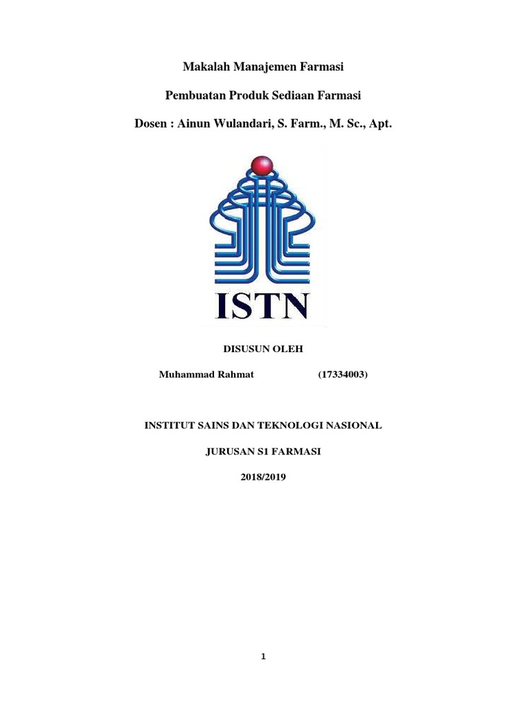 Makalah Manajemen Farmasi Sabun