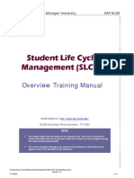 Student Life Cycle Management (SLCM) : Overview Training Manual