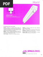 Spaulding Lighting Miami I Fluorescent Spec Sheet 8-84