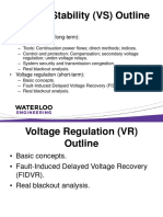 Voltage Stability (VS) Outline: - Definitions. - Voltage Collapse (Long-Term)