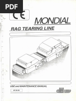 Mondial Rag Tearing Line Manual