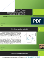 Revisão física 1o ano deslocamento vetorial princípios dinâmica