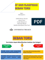 Sifat Dan Klasifikasi Beban Torsi