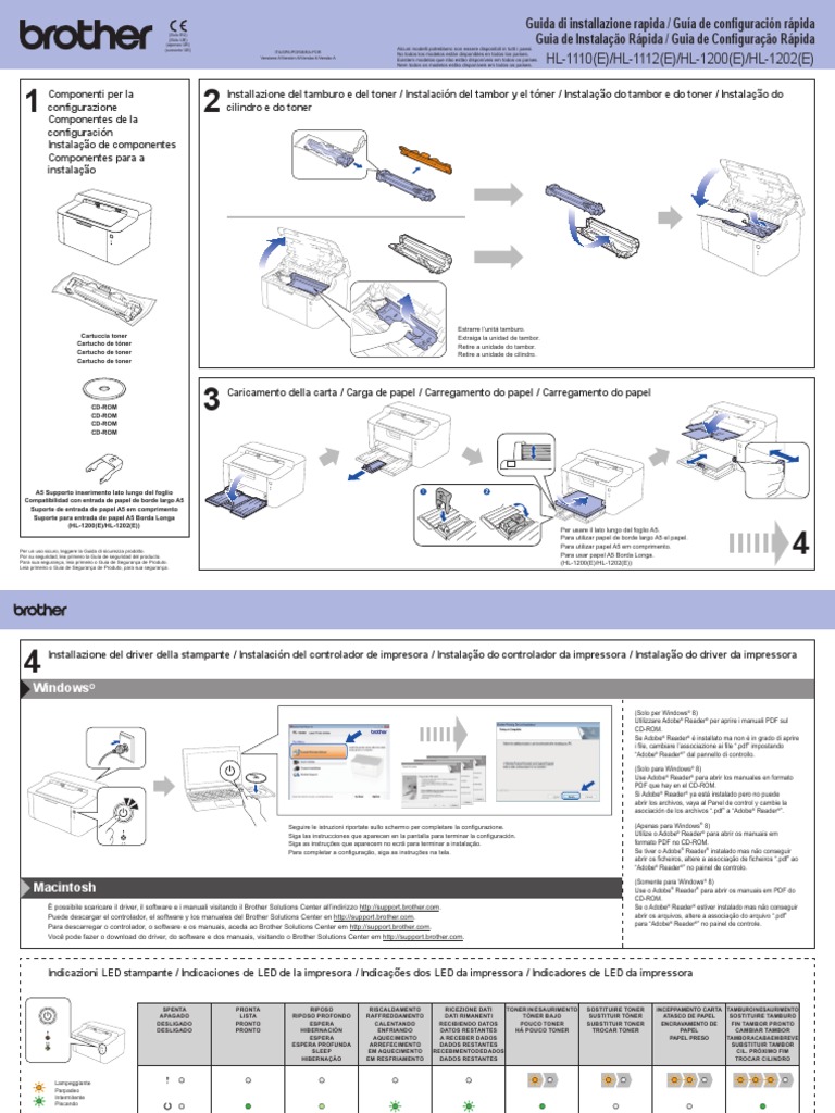 Manual Brother HL1202 PDF | PDF | Tecnologia digital | Programas