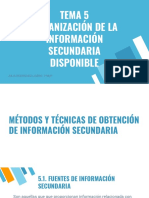 Investigación Comercial - Organización de La Información Secundaria