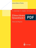 (Lecture Notes in Physics 561) Martin Fliesser, Robert Graham (Auth.), Howard J. Carmichael, Roy J. Glauber, Marlan O. Scully (Eds.) - Directions in Quantum Optics_ a Collection of Papers Dedicated To