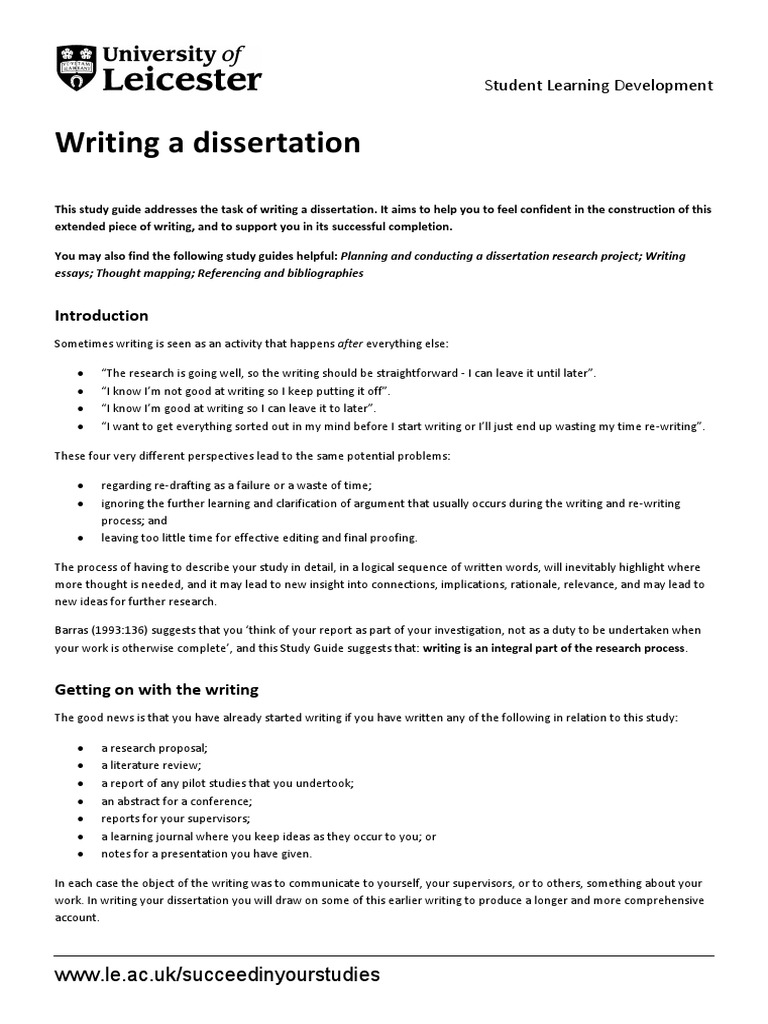 Writing Dissertation v1 0 | PDF | Thesis | Argument