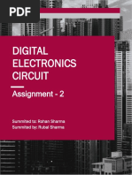 Digital Electronics Circuit: Assignment - 2