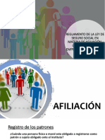 Reglamento de La Ley de Seguro Social en Materia de Afiliación, Clasificación de Empresa, Recaudación y Fiscalización