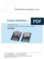 STX882 Catalogue: High Power Low Cost ASK Transmitter Module