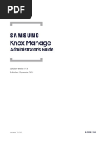 SAMSUNG Knox Manage 19.9 Administrator Guide 20190925