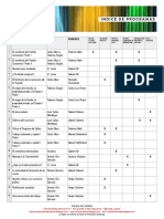 Índice Del Programa Escuela de Cuadros. Programa 1 A 221